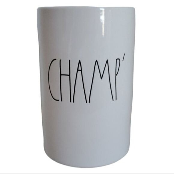 Rae Dunn Champ' Wine Chiller Crock Container Canister White CERAMIC - Picture 1 of 10